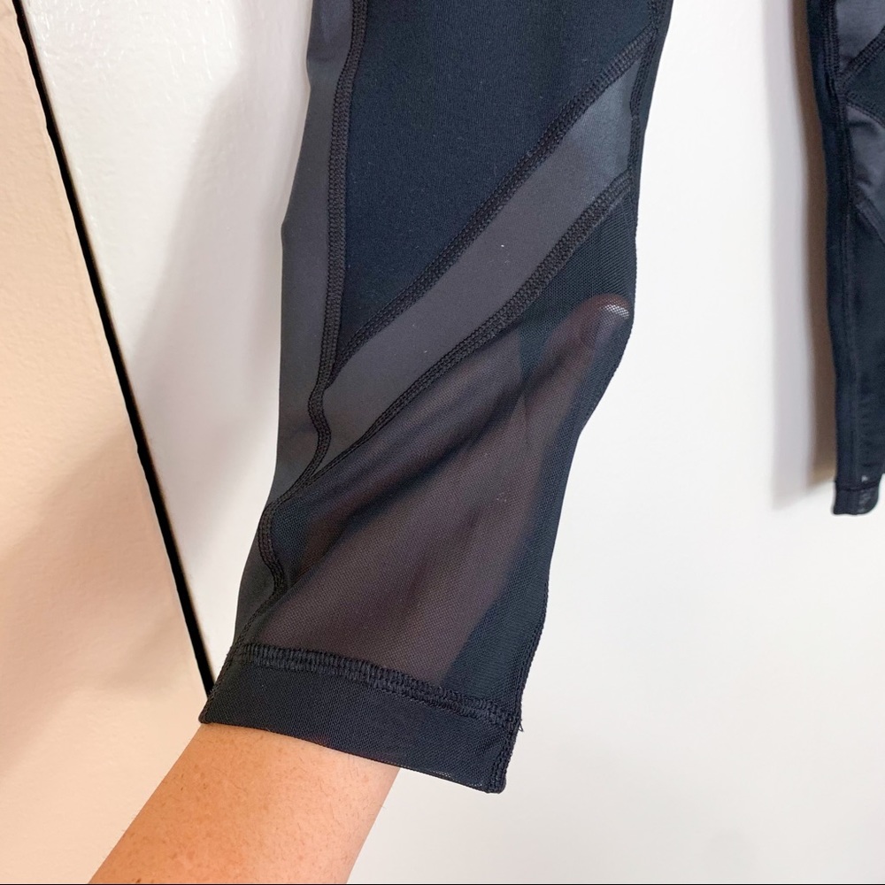 90 Degrees by Reflex Mesh Detail Yoga Leggings - Picture 3 of 8
